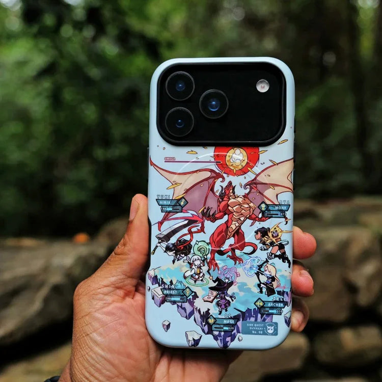 Boomslank Side Quest Final Fantasy inspired anime iPhone Case